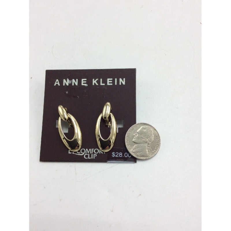 Anne Klein $28 Anne Klein gold tone clip on stud