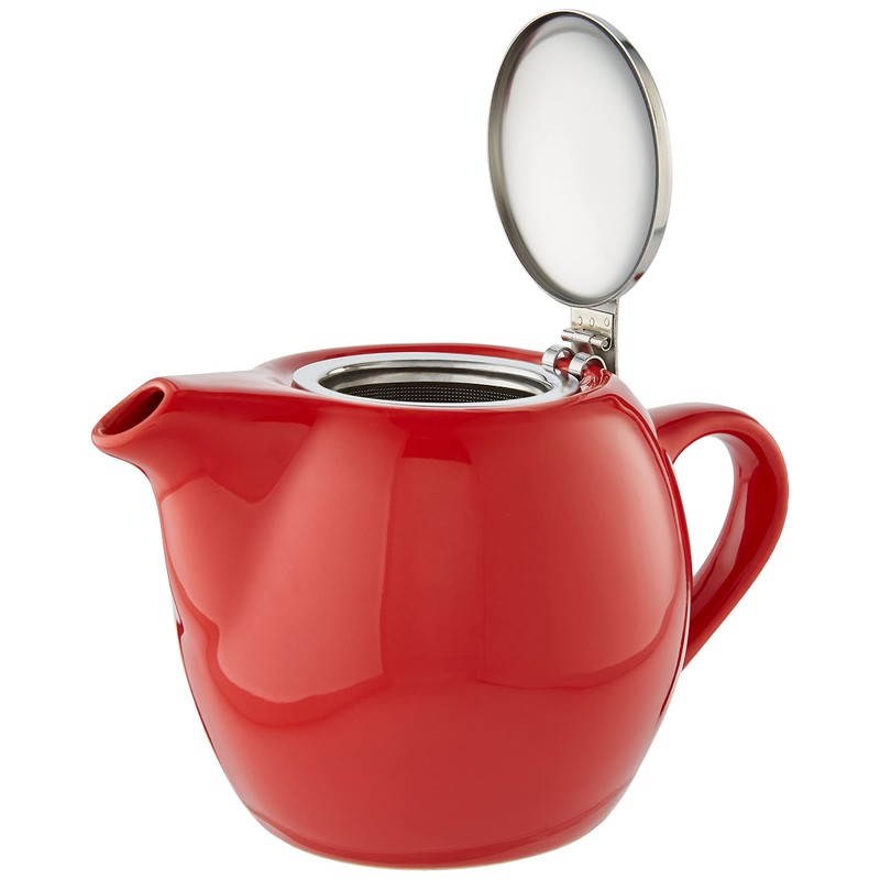 Avanti Camelia Ceramic Teapot, Fire Engine Red, 15767 12 cm*12