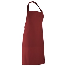 Premier Colours Bib Apron / Workwear (One Size) (Burgundy)
