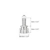 sourcing map Knurled Screws M4 x 8 mm Brass Shoulder