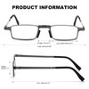SKYOLUY Durable Ultra Thin and Lightweight Folding Reading Glasses for