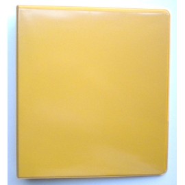 Yellow 3 Ring 1" View Binder 8.5 X 11