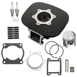 Thomletha Cylinder Piston Gasket Top End Kit Set Replacement for Yamaha Blaster 200 YFS200 1988-2004 2005 2006 Replacement for 2XJ-11631-01-97 3JM-11601-00-00