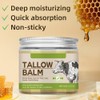 Beef Tallow Skin Care,60g Rindfleisch Talg,Tallow Balm,Gesichtsfeuchtigkeitscreme für Frauen,Gesichtsfeuchtigkeitscreme-Creme,Beef Tallow