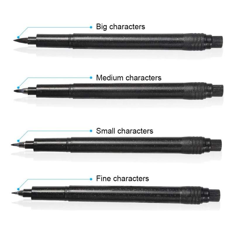 Pack De 4 Bolígrafos De Caligrafía, Punta De Pincel Suave,