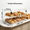 2-Tier Pastry Display Case with Removable Tray