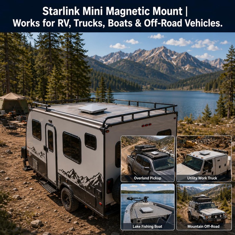 Magnetic Roof Mount for Starlink Mini, 265lbs Heavy Duty Magnet