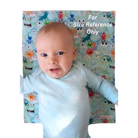 Random Print - Baby Burping Cloth Gift Set, Soft and Absorbent, Trifold Spit Up Rags for Infants, XLarge (1-Count, Gender Neutral)