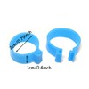 HONBAY 100PCS 5 Colors Poultry Foot Rings Leg Bands Clip-on