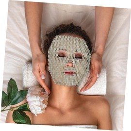 TOVINANNA Jade Face Mask Cooling Eye Mask for Massage Jade Beads for Relaxation