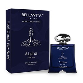 BellaVita Luxury’s Mood Collection Alpha for Him | EDP | Bergamot, Lily & Cedarwood | Premium Long-Lasting Fragrance for Men | 3.38 Fl.oz