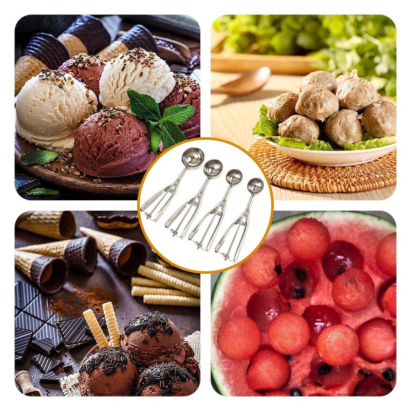 Set of 4 Ice Cream Scoop