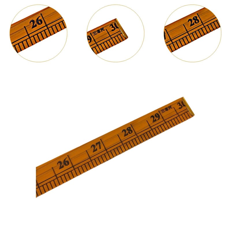 Harilla Meter Sticks Ruler Measuring Wooden Ruler Clothing Metric Accessories