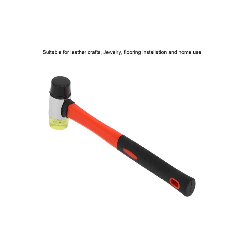 Natudeco Rubber Mallet Double Faced Head Rubber Hammer Double Sided
