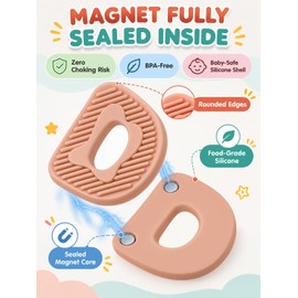 Magnetic Letters for Fridge - Soft Silicone Alphabet Magnets, Toddler ABC