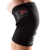 McDavid Unisex – Erwachsene Kniebandage-408 Kniebandage, Schwarz, Einheitsgröße