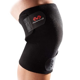 McDavid Unisex – Erwachsene Kniebandage-408 Kniebandage, Schwarz, Einheitsgröße