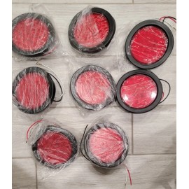 Unbranded Set of 2.. Red 4" Round 12 LED Stop Turn Tail Brake Lights Trailer Truck Sealed