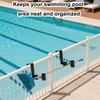 BOXOB 2pcs Pool Pole Hangers, Heavy-Duty Pool Equipment Hooks for