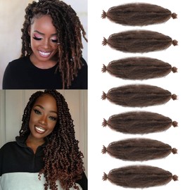 Marley Twist Pre-Separated Springy Afro Twist Extension - 24 Inch Kinky Braiding for Black Women (T30, Pack of 3)