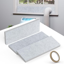 Memrita Thickened Insulation Foam Panels for Portable Air Conditioner Window Seal Kit, Double Layer Air Conditioner Window Seal Panels for Seal Gap, Heat Insulation, Noise Reduction, 3 Pack