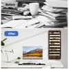 Solinxe 10-Pocket Wall File Organizer, Wood Mail Organizer Wall Mounted