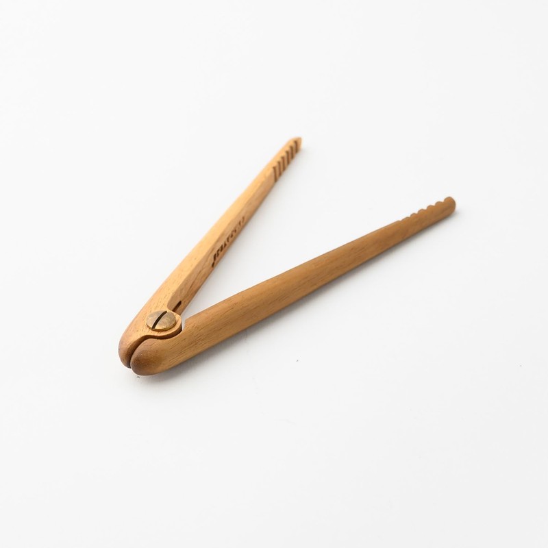 Chaba Tree ChaBatree Wooden Needle Tongs 5.7" Teak Wood Kitchen