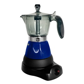 Bene Casa Blue Portable Electric Espresso Maker/Cafetera, 1-3 Cups/Shots (1, BLUE)