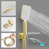 JQBQS Shower System Modern Rain Brass Faucet Set With Valve