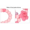 Teething Necklace Bracelet Silicone Flower Shape Design Elegant Exquisite Infant