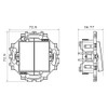 1P Double Switch 250V AC Quick Release Clamp 10AX, Bright,