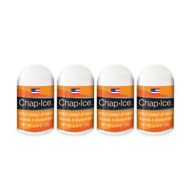 Citrus Flavor - Chap-Ice Mini Lip Balm, 4 count - Made in USA, 0.10 Oz, Push-Up Style, Hydrating Lip Care for Smooth and Soft Lips, Compact Size for Travel, Perfect for Daily Use - 4ct