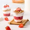 Qeirudu 50 Pack 9 Oz Clear Plastic Dessert Cups with
