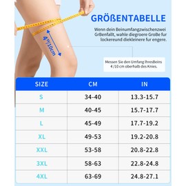 ProWaves Knee Support for Men, Women, Orthopaedic Knee Support for Meniscus Tear, Knee Pain, Patella Knee Brace, Knee Support, Sports, ACL, Arthritis, Recovery, Breathable, Adjustable, XL