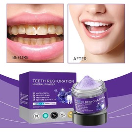 3 Piezas Polvo Mineral Para Blanquear Los Dientes, Polvo Mineral Para RestauracióN De Dientes, Eficaz Para Fortalecer Dientes Y EncíAs, Proteger Las EncíAs Y Refrescar El Aliento