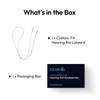 Cearvol Custom-Fit Anti-Lost Lanyard Diamond X1 Hearing Aids, Secure Neck