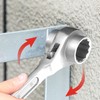 WEDO Stainless Steel Scaffold Podger Ratchet Wrench,Double Side 12 Point