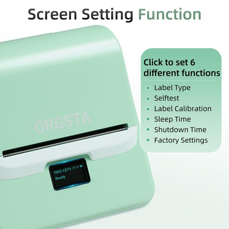 ORGSTA Label Maker Machine with Tape, T003 Thermal Label Maker,