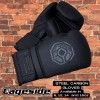 Cageside Steel Carbon Boxing gloves Black on black 8oz 12oz