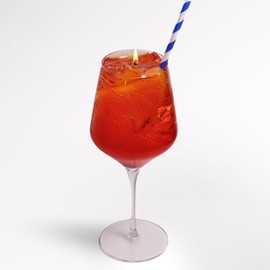 Reimagine Discovery Reimagine Discovery Aperol Spritz Citrus Candle, 140 Hour Long-lasting Burn Handcrafted Decorative Candles for Home Scented, Bar Cart Accessories & Kitchen Decor Orange Candle, Unique Birthday Candles