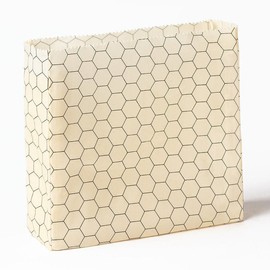 SuperBee Beeswax Bread Bag & Food Storage Bag, Medium Hexagonia