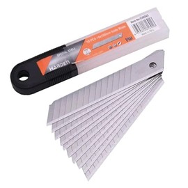 Edward Tools Utility Knife Snap Off Blades 18mm - Blades for Utility Knife and 18mm Box Cutter - Razor Sharp SK5 Steel Blades - Plastic Organizer Case - Pack of 10