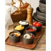 Tikooere Ramekins 2.5 oz,Oven Safe Small Ramekins for Creme Brulee,Souffle,Black