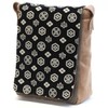 Men's Kimono Kato Shoten Shoulder Bag, Persimmon Shibuzome Inden Pattern,