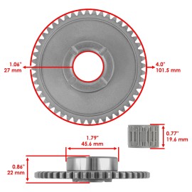 Caltric Starter Clutch Sprag Gear Idler Gasket for Honda TRX250 Recon 250 2X4 1997-2001