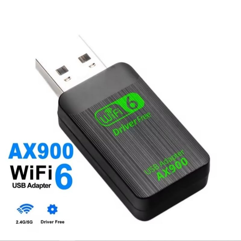 900M USB WiFi 6 Adapter Dual Antenna 600M Network Card