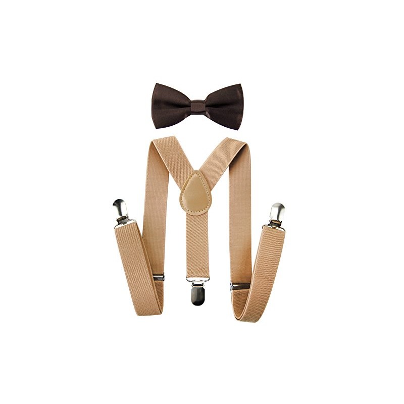 axy Children's Beige Braces Y Shape with Bow Tie 3