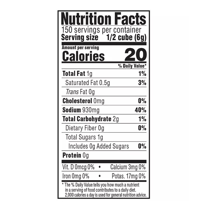 Wellsley Farms Chicken Flavored Bouillon Cubes, 75 ct.(NO SHIP TO