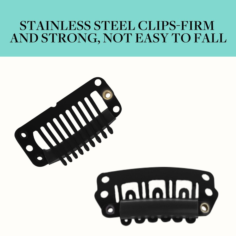 DOORES Black Invisible Elastic Wire for Wire Hair Extensions 3pcs