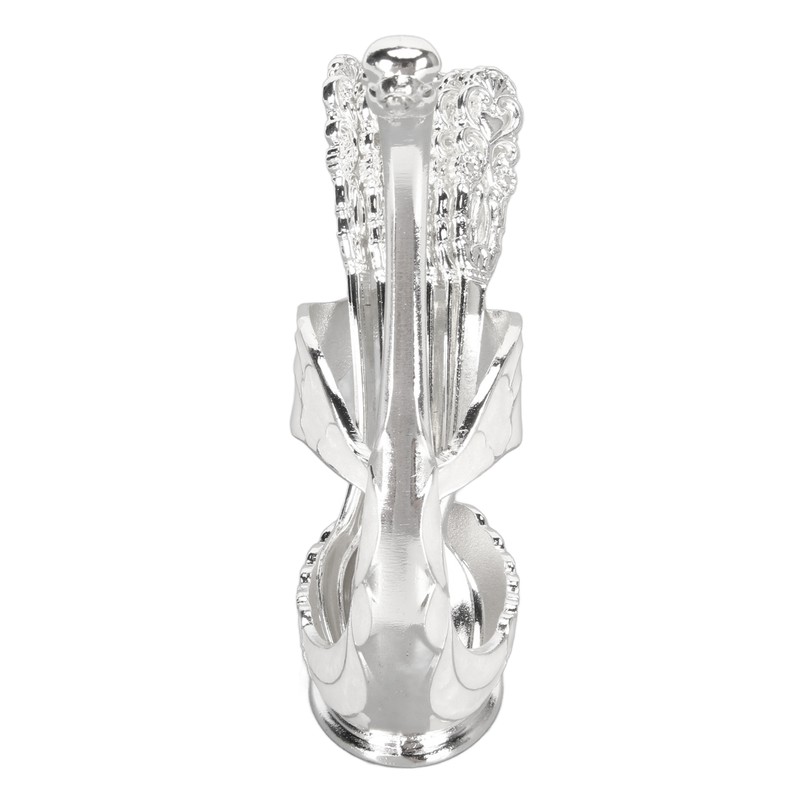 Silver Swan Dinnerware Set Swan Base Holder Teaspoon Cutlery Set